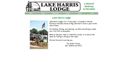 Desktop Screenshot of lakeharrislodge.com